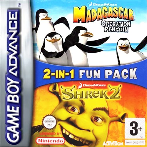 2-in-1 Fun Pack - Shrek 2 + Madagascar - Operation Penguin