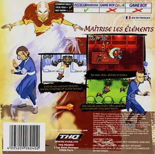 Avatar : Le Dernier Maître De L'air - Dos