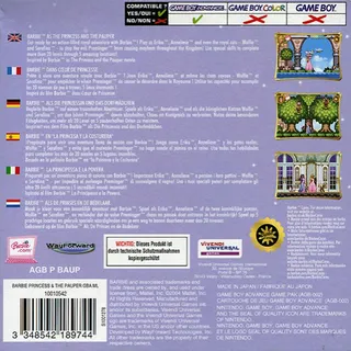 Barbie : Coeur de Princesse - Dos