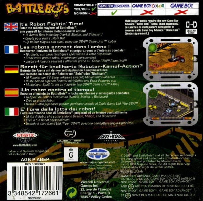 Jaquette arrière