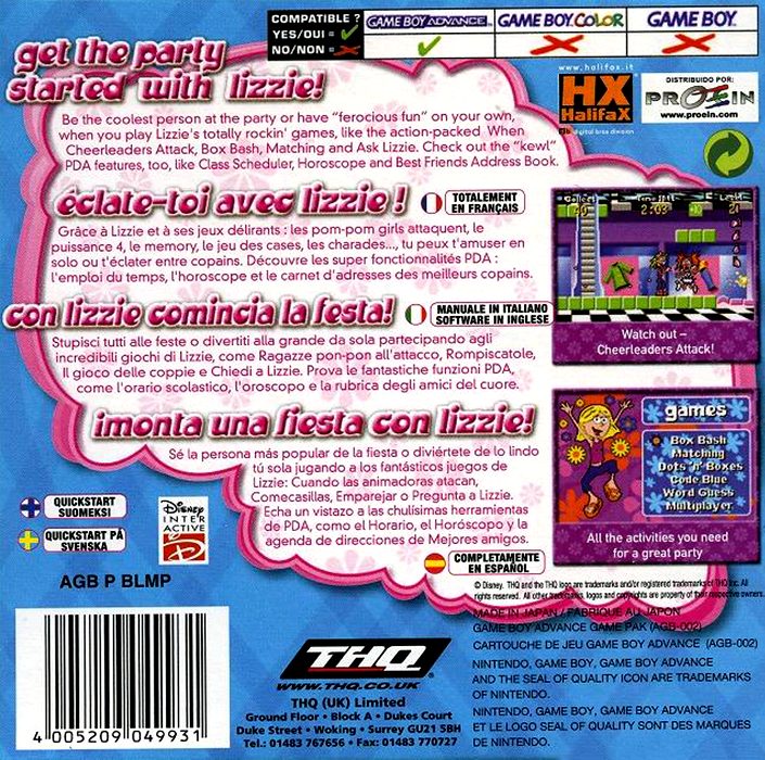 Jaquette arrière