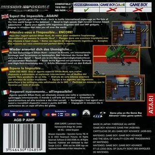 Mission : Impossible : Operation Surma - Dos