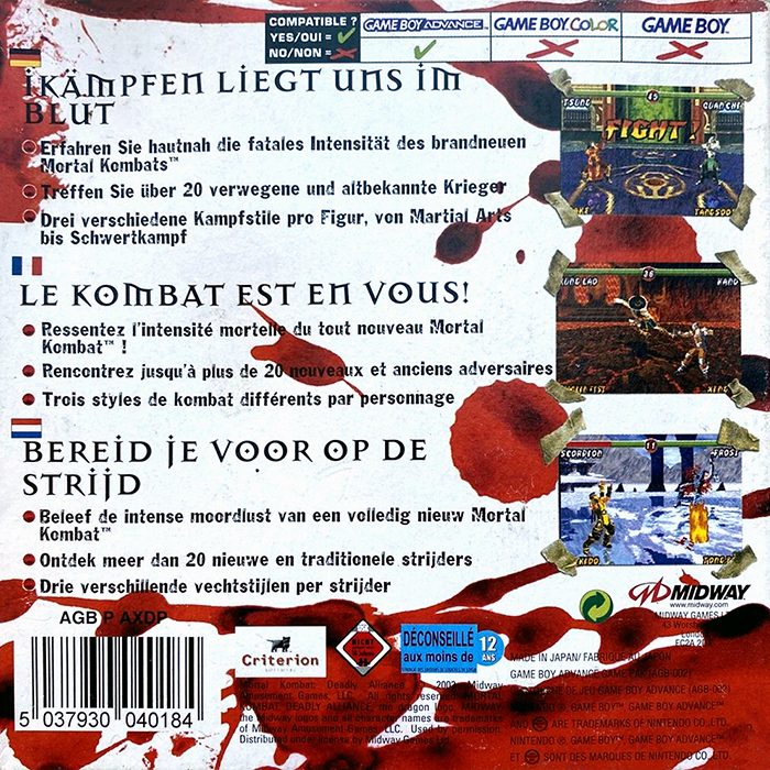 Jaquette arrière