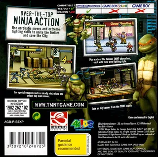 TMNT : Les Tortues Ninja - Dos