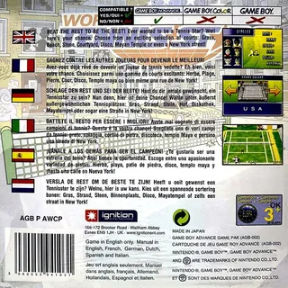 World Tennis Stars - Dos