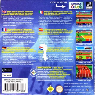 Carl Lewis Athletics 2000 - Dos