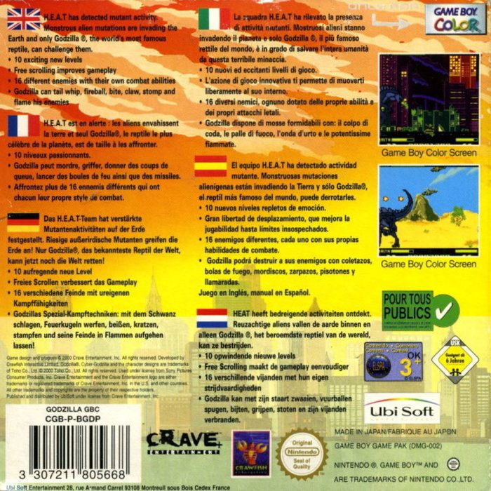 Jaquette arrière