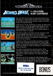 Altered Beast - Dos