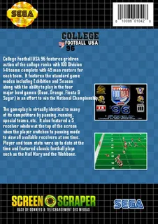 College Football USA 96 - Dos