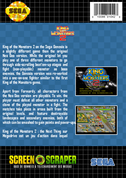King Of The Monsters 2 - Dos