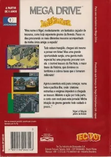 Landstalker : Le Trésor du Roi Nole - Dos