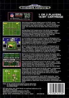 NFL Sports Talk Football '93 Starring Joe Montana - Dos