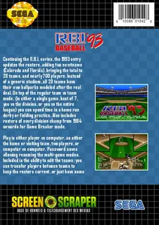 R.B.I. Baseball '93 - Dos