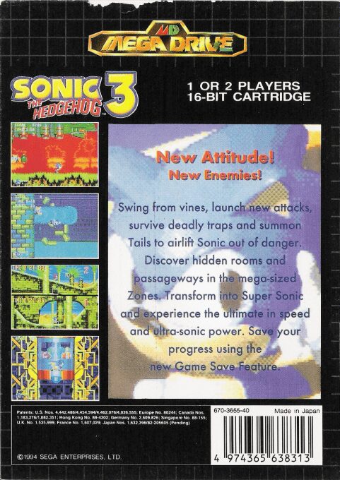 Sonic The Hedgehog 3 dos