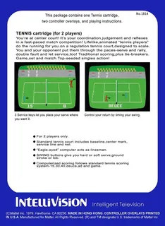 Championship Tennis - Dos