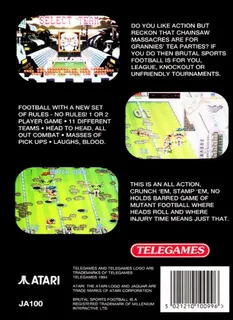 Brutal Sports Football - Dos