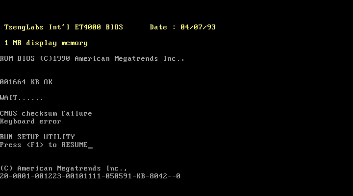 PC/AT Turbo (12 MHz, MF2 Keyboard)