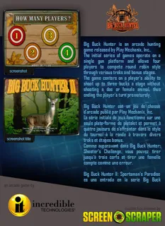 Big Buck Hunter II - Sportsman's Paradise - Dos