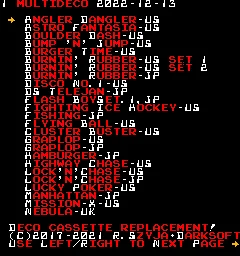 DECO Cassette System ROM Multigame (Darksoft)