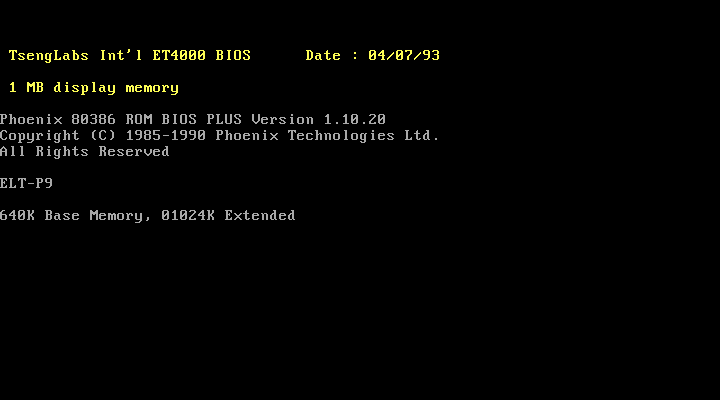 ELT-P9 / most likely ELT-386SX-160D