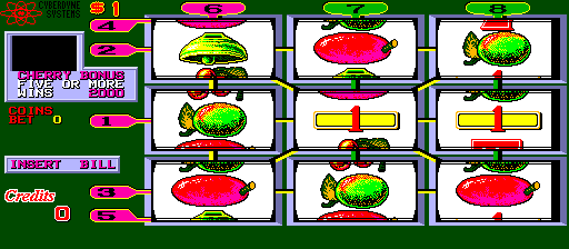 Flaming 7's (Cyberdyne Systems 7V5.00 (CYB1092), 2000 bonus)