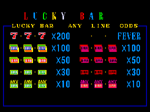 Lucky Bar (W-4 with MC68705 MCU)