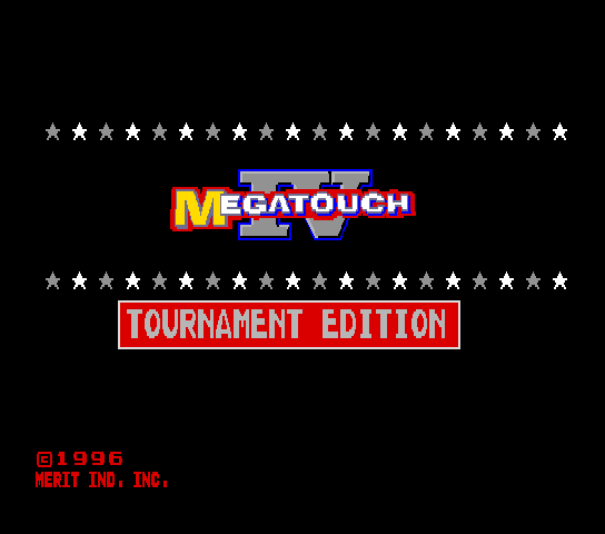 Megatouch IV Tournament Edition (9255-50-01 R0D, Standard version)