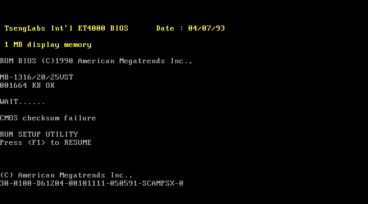 Carte-mere 386SX (Chipset SCAMPSX)
