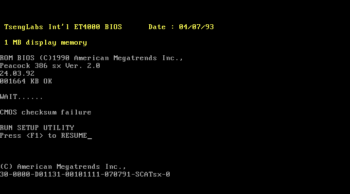 Carte-mere 386SX (SCsxAIO, Version 2.0)