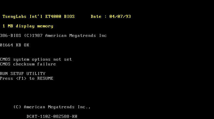 Carte-mere SY-012 (386, 16/25 MHz)
