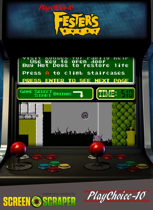 Uncle Fester's Quest - The Addams Family (playchoice-10)