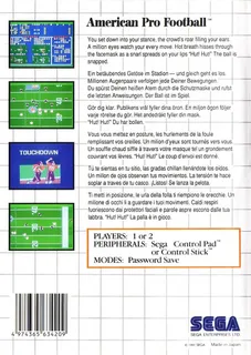 American Pro Football - Dos