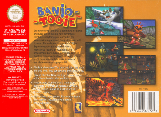 Banjo to Kazooie no Daibouken 2 - Dos