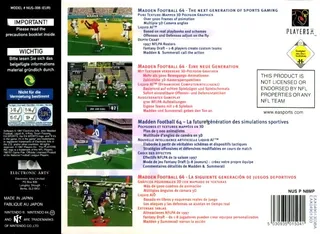 Madden Football 64 - Dos