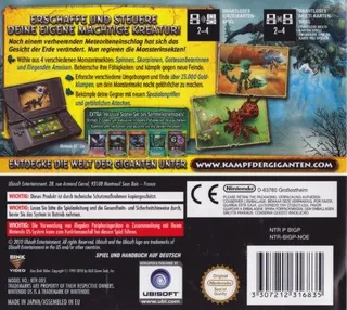 Combat de Géants : Insectes Mutants - Dos