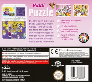 Diddl Puzzle: Echter Puzzlespass fuer Unterwegs - Dos