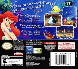 Disney La Petite Sirène : L'Aventure Sous-Marine d'Ariel - Dos