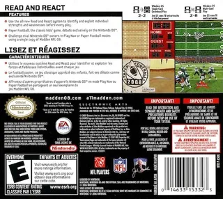Madden NFL 08 - Dos