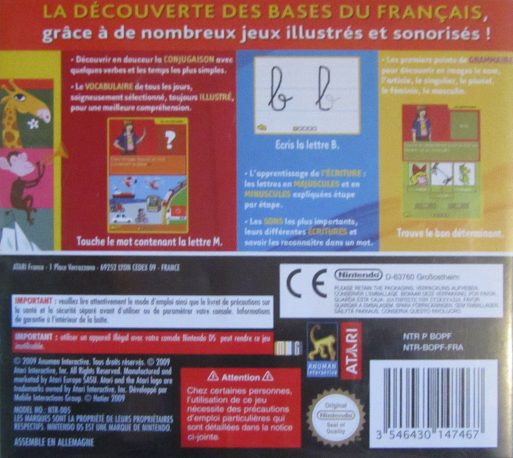 Jaquette arrière