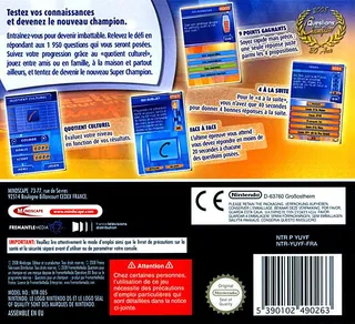 Questions pour un Champion - Le Jeu Officiel - Edition Speciale 20 Ans dos