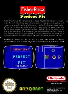 Fisher-Price : Perfect Fit - Dos