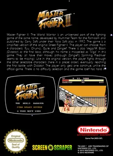 Master Fighter VI' - Dos