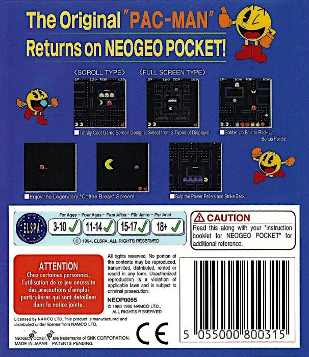 Jaquette arrière