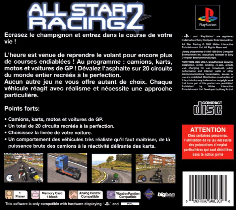 All Star Racing 2 - Dos