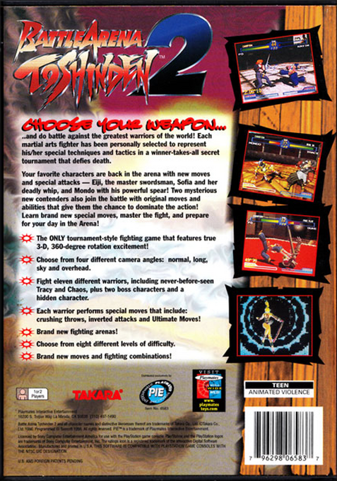 Battle Arena Toshinden 2 - Dos