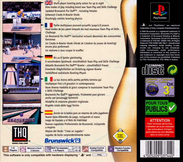 Brunswick Circuit Pro Bowling 2 - Dos