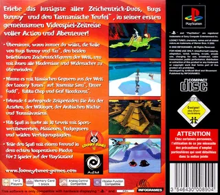 Bugs Bunny & Taz : La Spirale du Temps - Dos