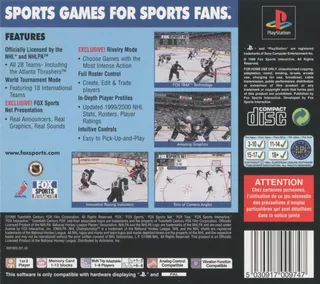 FOX Sports NHL Championship 2000 - Dos