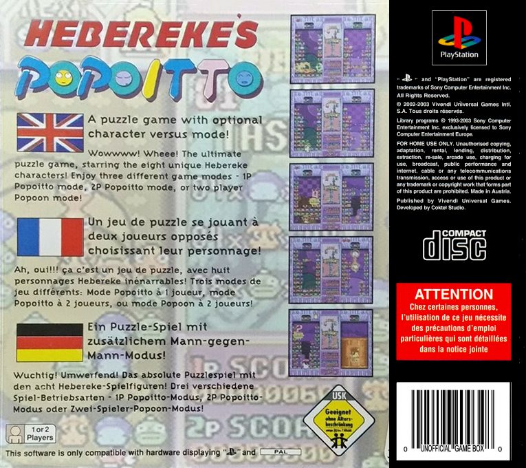 Jaquette arrière