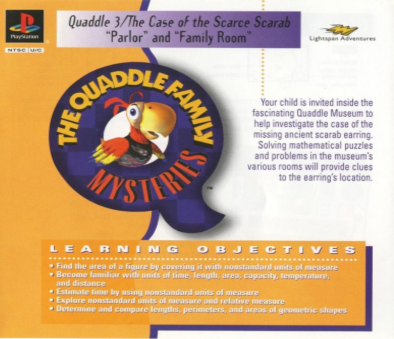 Lightspan : The Quaddle Family Mysteries 3 - The case of the Scarce Scarab - Parlor - Family Room